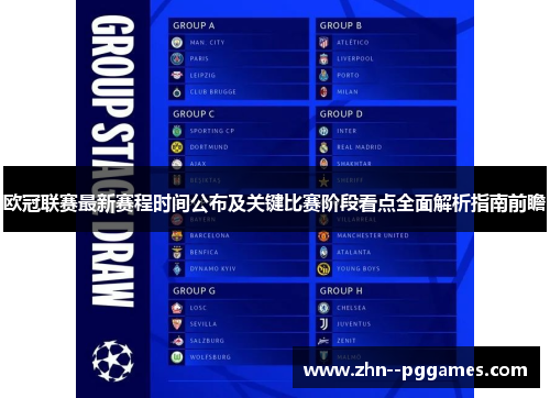 欧冠联赛最新赛程时间公布及关键比赛阶段看点全面解析指南前瞻 欧冠联赛最新赛程时间公布及关键比赛阶段看点全面解析指南前瞻
